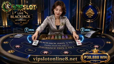 Anonymous live casino dealer hand turning a card beside restrained chips on an emerald table