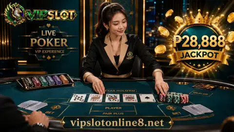 VIPSLOT mobile live casino scene with softly receding emerald tables and clear space for the next route